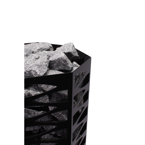 Elektrinė pirties krosnelė NARVI SMOOTH BLACK 10,5 kW E be valdymo pulto, Pirties krosnelės be garo generatoriaus - Individualūs pirties įrengimo sprendimai pagal poreikius