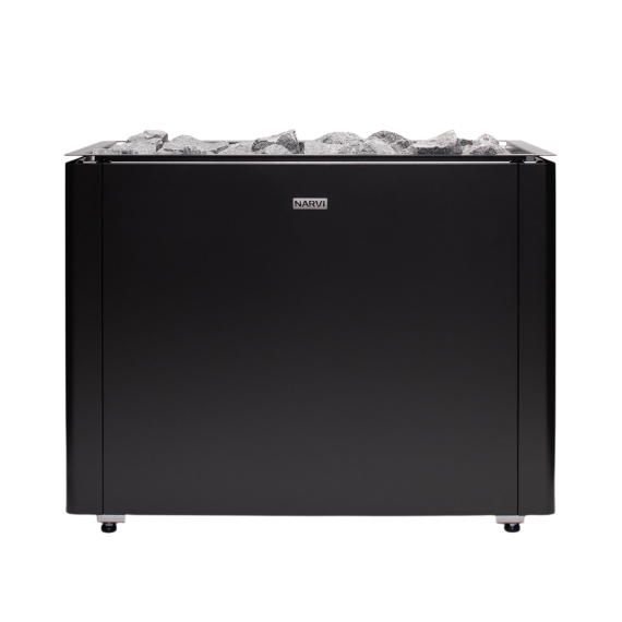 Elektrinė pirties krosnelė NARVI ULTRA BIG BLACK 24,0 kW be valdymo pulto, Pirties krosnelės be garo generatoriaus - Kokybiška įranga ir ekspertų pagalba pirties statybai