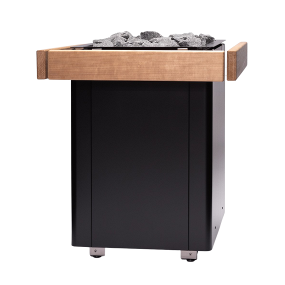 Elektrinė pirties krosnelė NARVI ULTRA BLACK 10,5 kW be valdymo pulto, Pirties krosnelės be garo generatoriaus - Patikimi pirties įrengimo sprendimai nuo A iki Z
