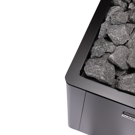 Elektrinė pirties krosnelė NARVI ULTRA BLACK 10,5 kW be valdymo pulto, Pirties krosnelės be garo generatoriaus - Viskas, ko reikia moderniai ir funkcionaliai pirčiai