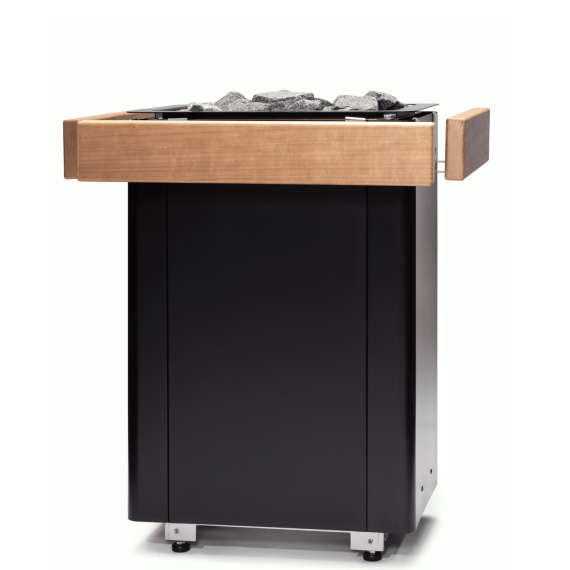 Elektrinė pirties krosnelė NARVI ULTRA SMALL BLACK 9,0 kW su Flow WiFi valdymu, Pirties krosnelės be garo generatoriaus - Viskas, ko reikia moderniai ir funkcionaliai pirčiai