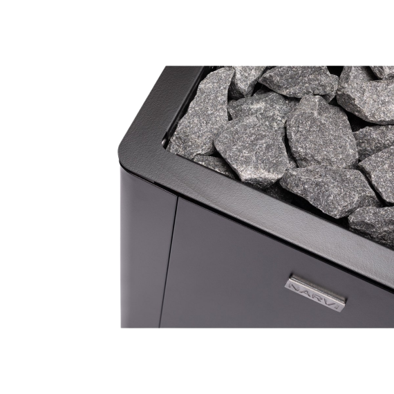 Elektrinė pirties krosnelė NARVI ULTRA SMALL BLACK 9,0 kW su Flow WiFi valdymu, Pirties krosnelės be garo generatoriaus - Viskas, ko reikia moderniai ir funkcionaliai pirčiai