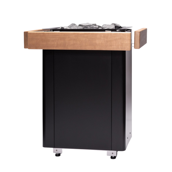 Elektrinė pirties krosnelė NARVI ULTRA SMALL BLACK 9,0 kW su Flow WiFi valdymu, Pirties krosnelės be garo generatoriaus - Patikimi pirties įrengimo sprendimai nuo A iki Z