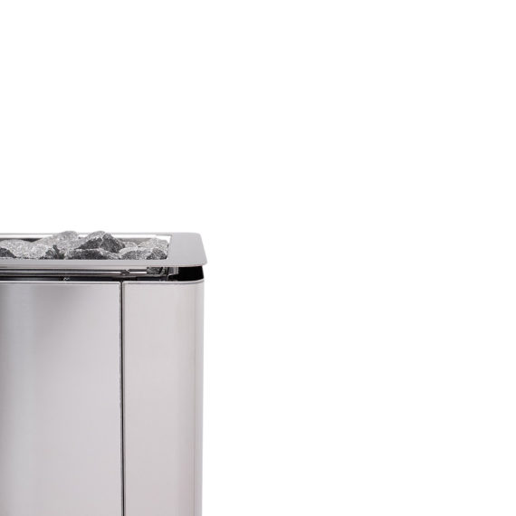 Elektrinė pirties krosnelė NARVI ULTRA SMALL STAINLESS 9,0 kW su Flow WiFi valdymu, Pirties krosnelės be garo generatoriaus - Aukštos kokybės sprendimai ilgaamžei pirčiai