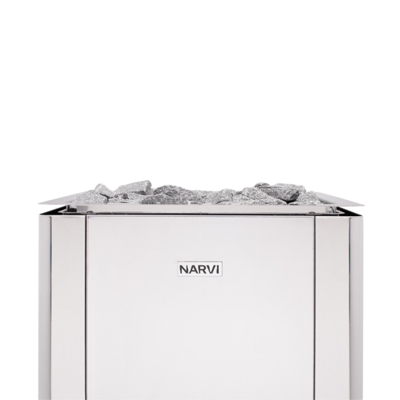 Elektrinė pirties krosnelė NARVI ULTRA STAINLESS 12,0 kW su Flow WiFi valdymu, Pirties krosnelės be garo generatoriaus - Patikimi pirties įrengimo sprendimai nuo A iki Z