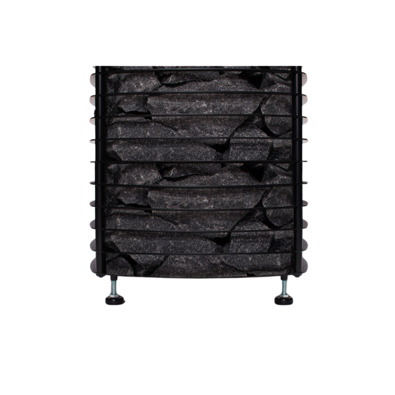 Elektrinė pirties krosnelė NARVI VELVET ELECTRIC BLACK 10,5 kW su Flow WiFi valdymu, Pirties krosnelės be garo generatoriaus - Individualūs pirties įrengimo sprendimai pagal poreikius