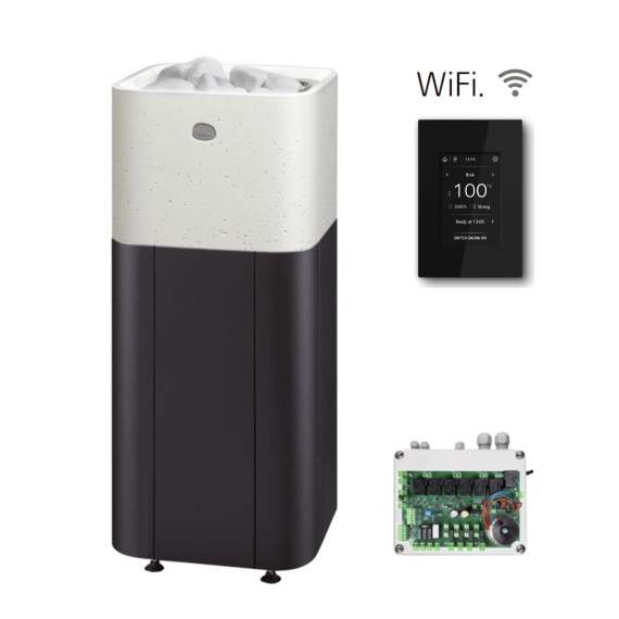 Elektrinė pirties krosnelė TULIKIVI KUURA 2 INTEGRATED 6,8 kW<br>be valdymo pulto
