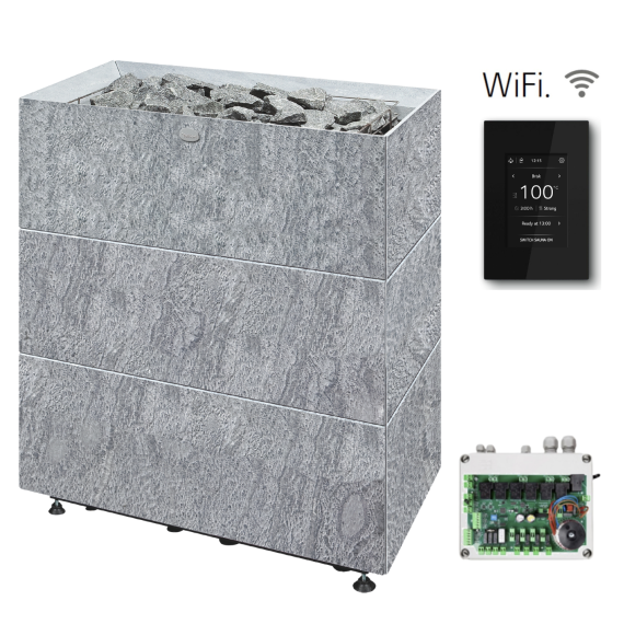 Elektrinė pirties krosnelė TULIKIVI TUISKU XL TBH 13,6 kW<br>be valdymo pulto
