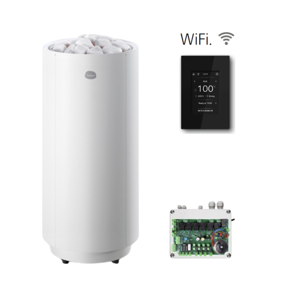 Elektrinė pirties krosnelė TULIKIVI USVA WHITE 4,5 kW<br>be valdymo pulto