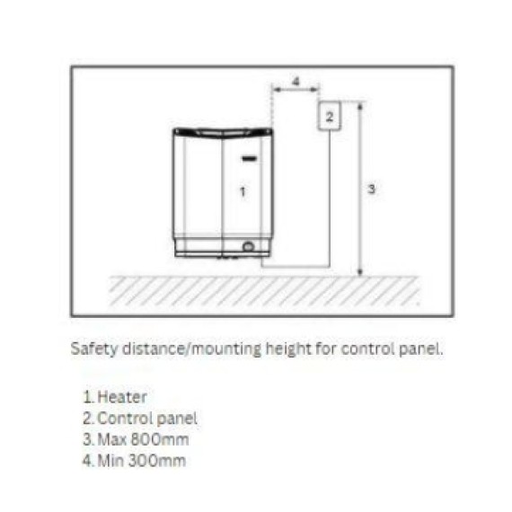 Elektrinė pirties krosnelė TYLO COMMERCIAL 6 & 8 BLACK 6,6 kW<br>be valdymo pulto