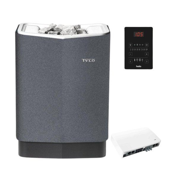 Elektrinė pirties krosnelė TYLO COMMERCIAL 6 & 8 GREY 6,6 kW<br>be valdymo pulto