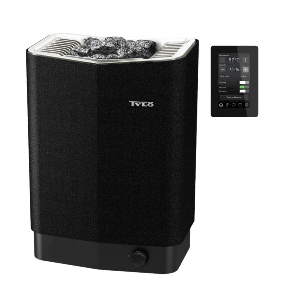Elektrinė pirties krosnelė TYLO SENSE BLACK 6,6 kW<br>Tylo Pure