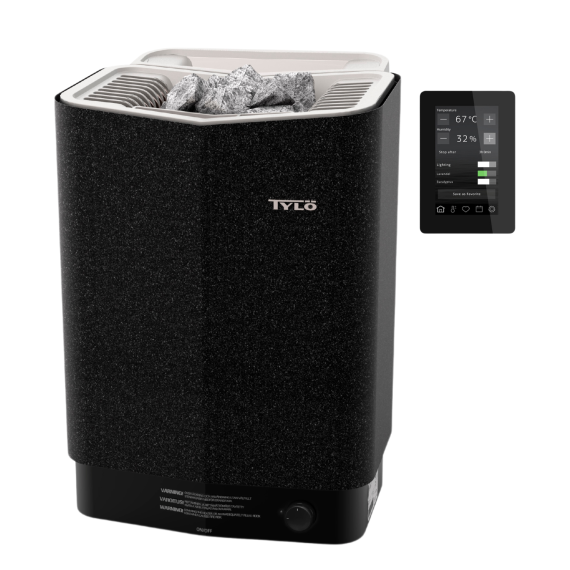 Elektrinė pirties krosnelė TYLO SENSE COMBI BLACK 6,6 kW<br>Tylo Pure