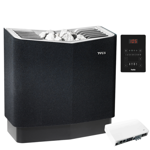 Elektrinė pirties krosnelė TYLO SENSE COMMERCIAL 10, 16 & 20 BLACK 10,7 kW<br>be valdymo pulto