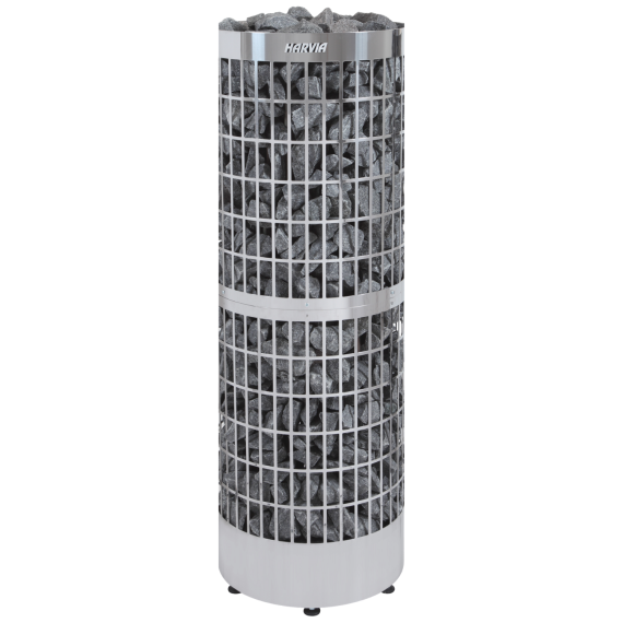 Elektrinė pirties krosnelė HARVIA CILINDRO PRO STEEL 16,6 kW PC165E be valdymo, Pirties krosnelės be garo generatoriaus