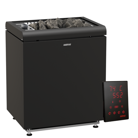 Elektrinė pirties krosnelė HARVIA CONCEPT R COMBI 13,2 kW su Xenio Combi valdymu, Pirties krosnelės su garo generatoriumi