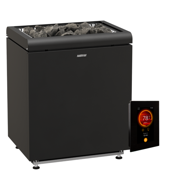 Elektrinė pirties krosnelė HARVIA CONCEPT R 15,0 kW su Fenix valdymu, Pirties krosnelės be garo generatoriaus