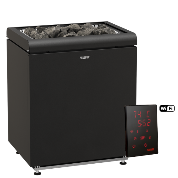 Elektrinė pirties krosnelė HARVIA CONCEPT R 12,0 kW su Xenio Wifi valdymu, Pirties krosnelės be garo generatoriaus
