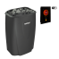 Elektrinė pirties krosnelė HARVIA MODERNA BLACK 6,0 kW su Fenix Wifi valdymu, Pirties krosnelės be garo generatoriaus