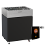 Elektrinė pirties krosnelė HARVIA QUBE COMBI BLACK 13,2 kW su Fenix Combi Wifi valdymu, Pirties krosnelės su garo generatoriumi