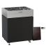 Elektrinė pirties krosnelė HARVIA QUBE COMBI BLACK 13,2 kW su Xenio Combi Wifi valdymu, Pirties krosnelės su garo generatoriumi