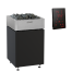 Elektrinė pirties krosnelė HARVIA QUBE BLACK 9,0 kW su Xenio valdymu, Pirties krosnelės be garo generatoriaus