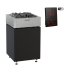 Elektrinė pirties krosnelė HARVIA QUBE BLACK 9,0 kW su Xenio Wifi valdymu, Pirties krosnelės be garo generatoriaus
