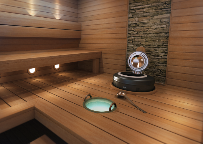 Elektrinė pirties krosnelė HELO RONDO 6,5 kW<br>RA 19