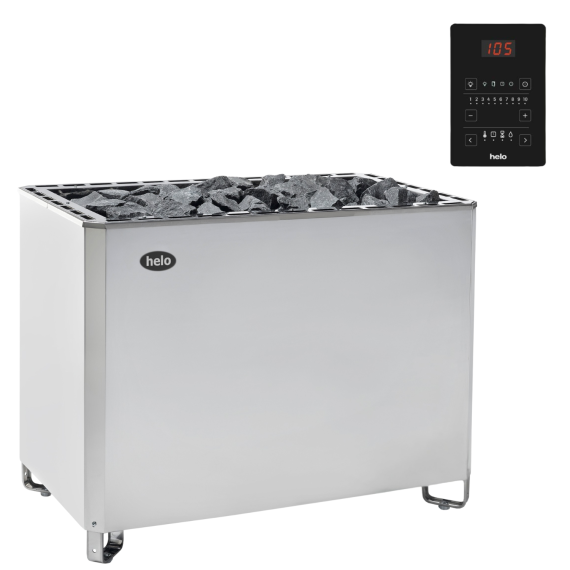 Elektrinė pirties krosnelė HELO SKLA 21,0 kW Helo Pure (su WE 50 kontaktorių bloku), Helo elektrinės pirties krosnelės