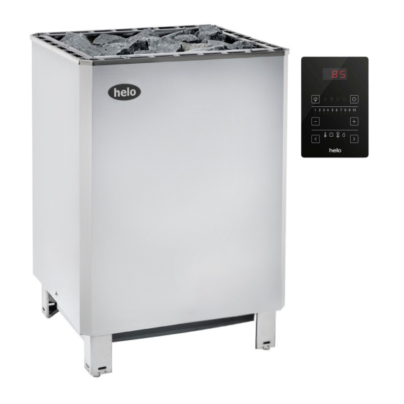 Elektrinė pirties krosnelė HELO SKLE 15,0 kW Helo Pure (su WE 40 kontaktorių bloku), Helo elektrinės pirties krosnelės