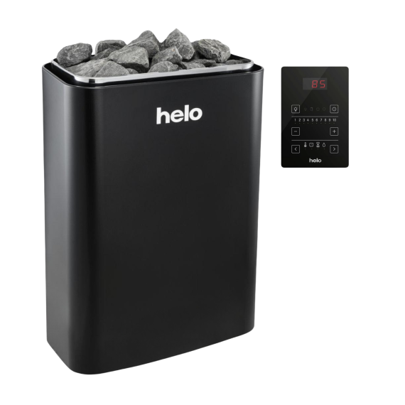 Elektrinė pirties krosnelė HELO VIENNA D/STS 6,0 kW Helo Pure (su WE 30 kontaktorių bloku), Helo elektrinės pirties krosnelės