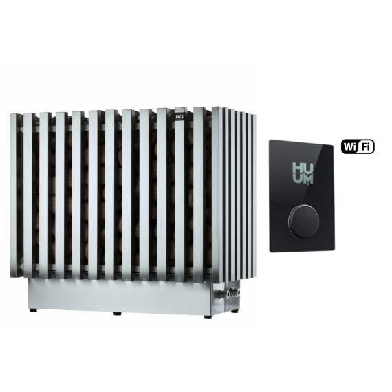 Elektrinė pirties krosnelė IKI PRO 14 / 13,8 kW su UKU Wifi Glass valdymu, IKI elektrinės pirties krosnelės
