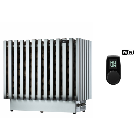 Elektrinė pirties krosnelė IKI PRO 14 / 13,8 kW su UKU Wifi Classic valdymu, IKI elektrinės pirties krosnelės