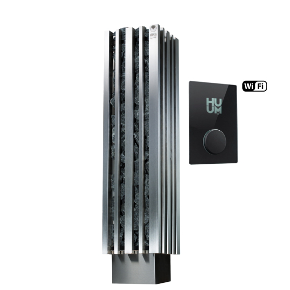 Elektrinė pirties krosnelė IKI MONOLITH 6,9  kW su UKU Wifi Glass valdymu, IKI elektrinės pirties krosnelės