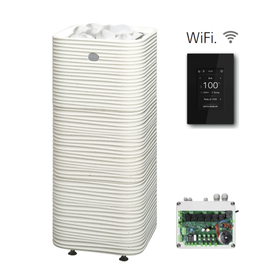 Elektrinė pirties krosnelė TULIKIVI HUURRE 9,0 kW Tulikivi Wifi (su SS1630 kontaktorių bloku), Tulikivi elektrinės pirties krosnelės