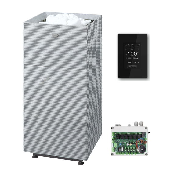 Elektrinė pirties krosnelė TULIKIVI TUISKU RIGATA 6,8 kW Tulikivi Local (su SS1630 kontaktorių bloku), Tulikivi elektrinės pirties krosnelės