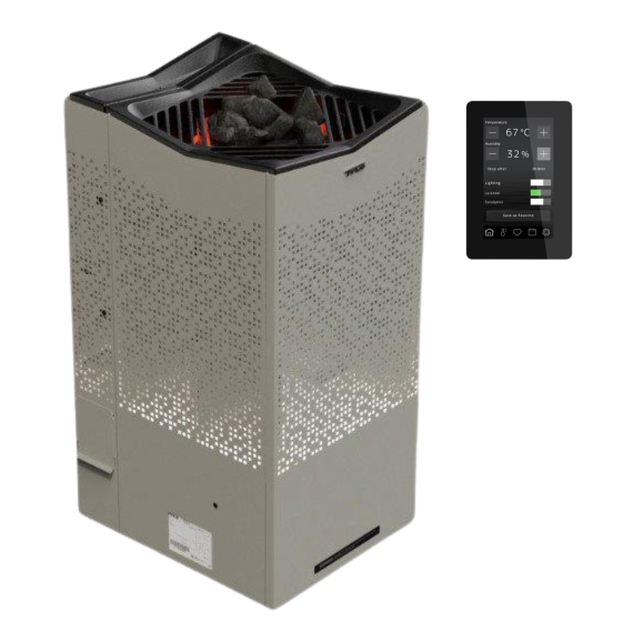Elektrinė pirties krosnelė TYLO CROWN COMBI SAND Limited edition 10,5 kW Tylo Elite Cloud, Pirties krosnelės su garo generatoriumi
