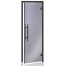 Garinės pirties durys AD AU LUX BLACK 7 x 190<br>Skaidri