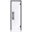 Garinės pirties durys AD AU PREMIUM BLACK 7 x 190<br>Skaidri