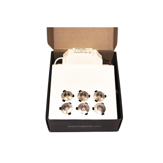 Įleidžiami LED šviestuvai saunai 6×0,45 W, Pirties apšvietimas - Profesionalūs pirties įrengimo sprendimai jūsų namams