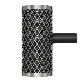IKI Plus dalis – 50 cm tinklas su 90° dūmų vamzdžiu