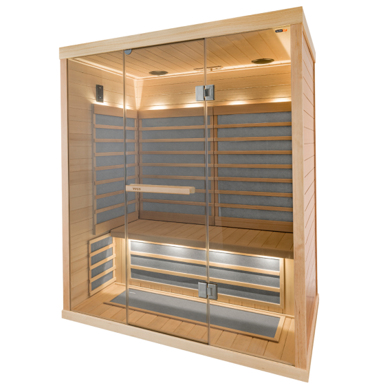 Infraraudonųjų spindulių kabina TYLO T825H 1980W<br>Juoda