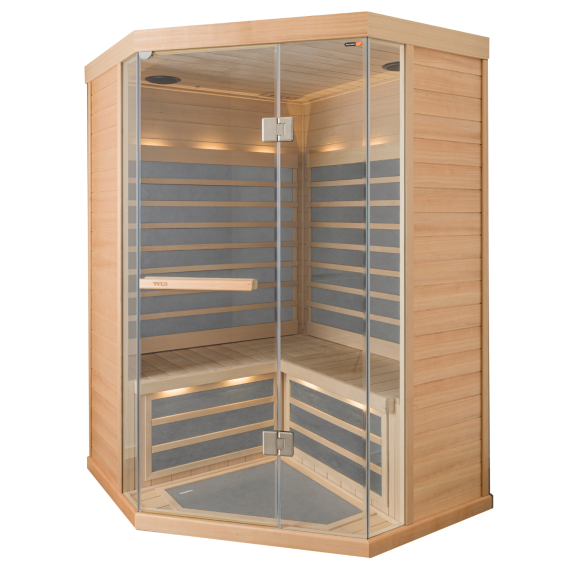 Infraraudonųjų spindulių kabina TYLO T870H 1600W<br>Juoda