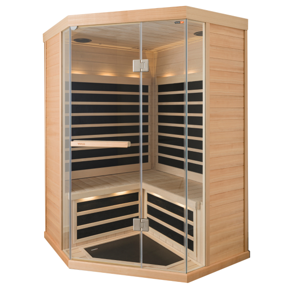 Infraraudonųjų spindulių kabina TYLO T870H 1600W<br>Juoda
