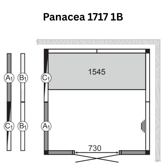 Garinės pirties kabina TYLO PANACEA  1717 1B, Garinės pirtys