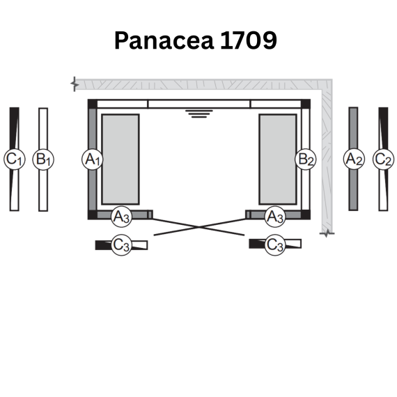 Garinės pirties kabina TYLO PANACEA  1709, Garinės pirtys