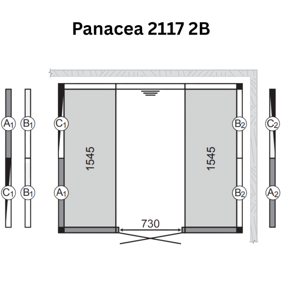 Garinės pirties kabina TYLO PANACEA  2117 2B, Garinės pirtys