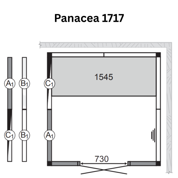 Garinės pirties kabina TYLO PANACEA  1717, Garinės pirtys