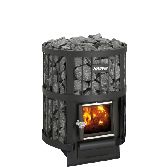 Malkinė pirties krosnelė HARVIA LEGEND 150 BLACK, Malkinės pirties krosnelės su vidine pakura