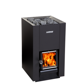 Malkinė pirties krosnelė HARVIA LINEAR 18 COMPACT BLACK